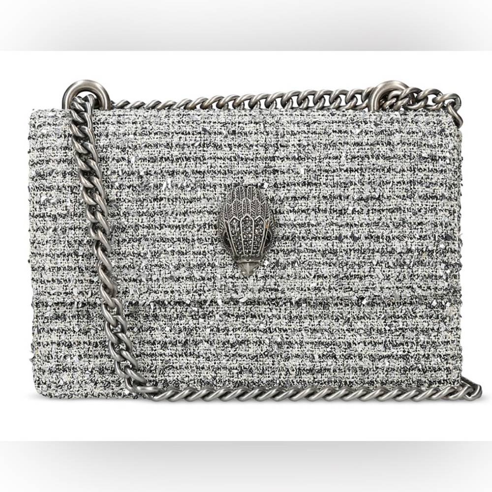 KURT GEIGER LONDON Shoreditch Small Tweed Crossbody Purse NWT